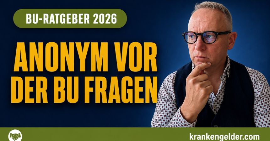 Anonyme Risikovoranfrage BU: Wann sinnvoll? (2026)