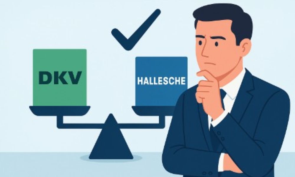 DKV Hallesche Vergleich Krankentagegeldtarife für GmbH Geschäftsführer