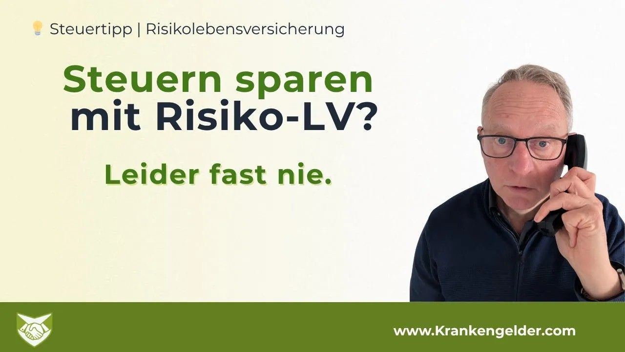 Risikolebensversicherung Steuern sparen